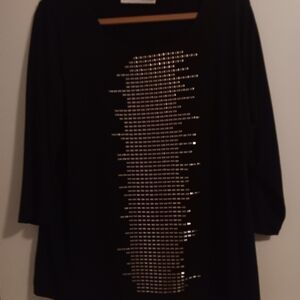 NWOT Designer brand Women's black top